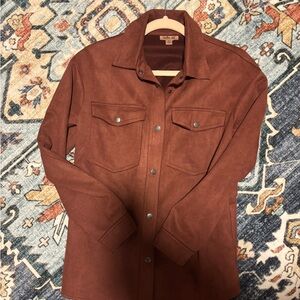 Rust Suede Shacket